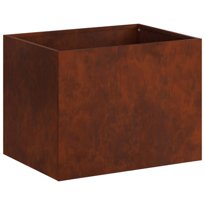Garden Planter Rusty 40 x 30 x 30 cm Weathering Steel