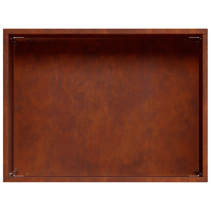 Garden Planter Rusty 40 x 30 x 30 cm Weathering Steel