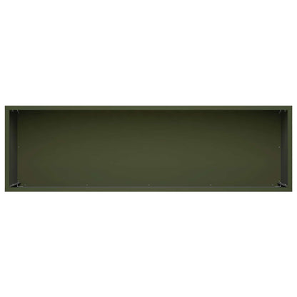 Garden Planter Olive Green 80 x 30 x 30 cm Cold-rolled Steel