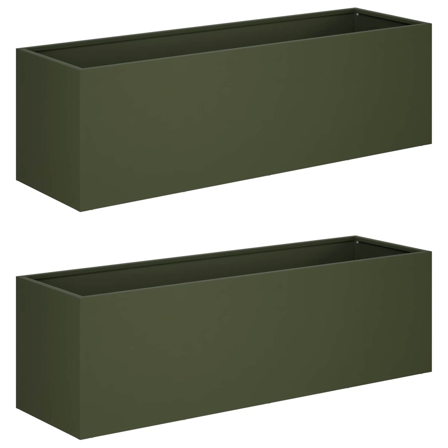 Garden Planter 2 pcs Olive Green 80 x 30 x 30 cm