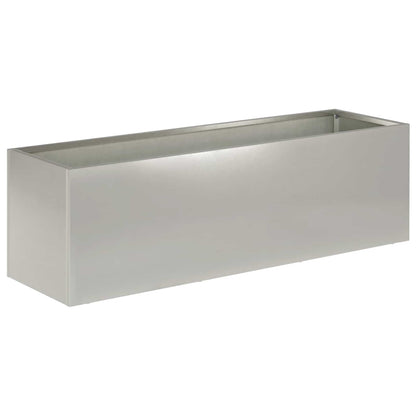 Garden Planter Silver 80 x 30 x 30 cm Stainless Steel