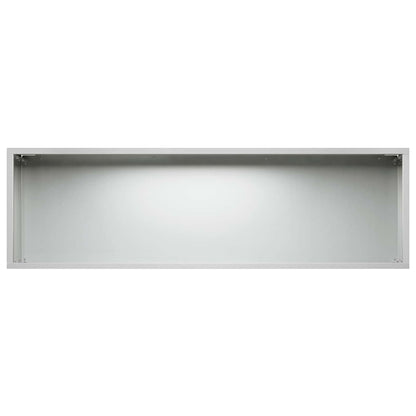 Garden Planter Silver 80 x 30 x 30 cm Galvanised Steel