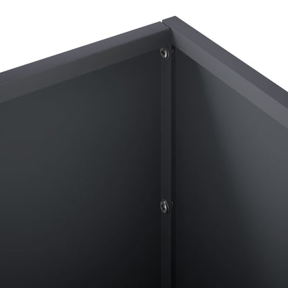 Garden Planter Anthracite 100 x 30 x 30 cm Cold-rolled Steel