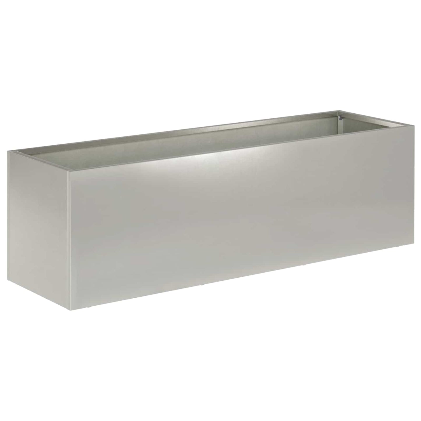 Garden Planter Silver 100 x 30 x 30 cm Stainless Steel