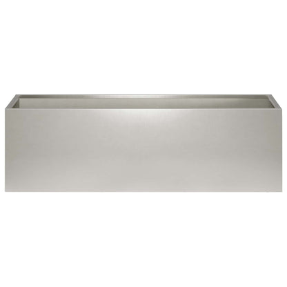 Garden Planter Silver 100 x 30 x 30 cm Stainless Steel
