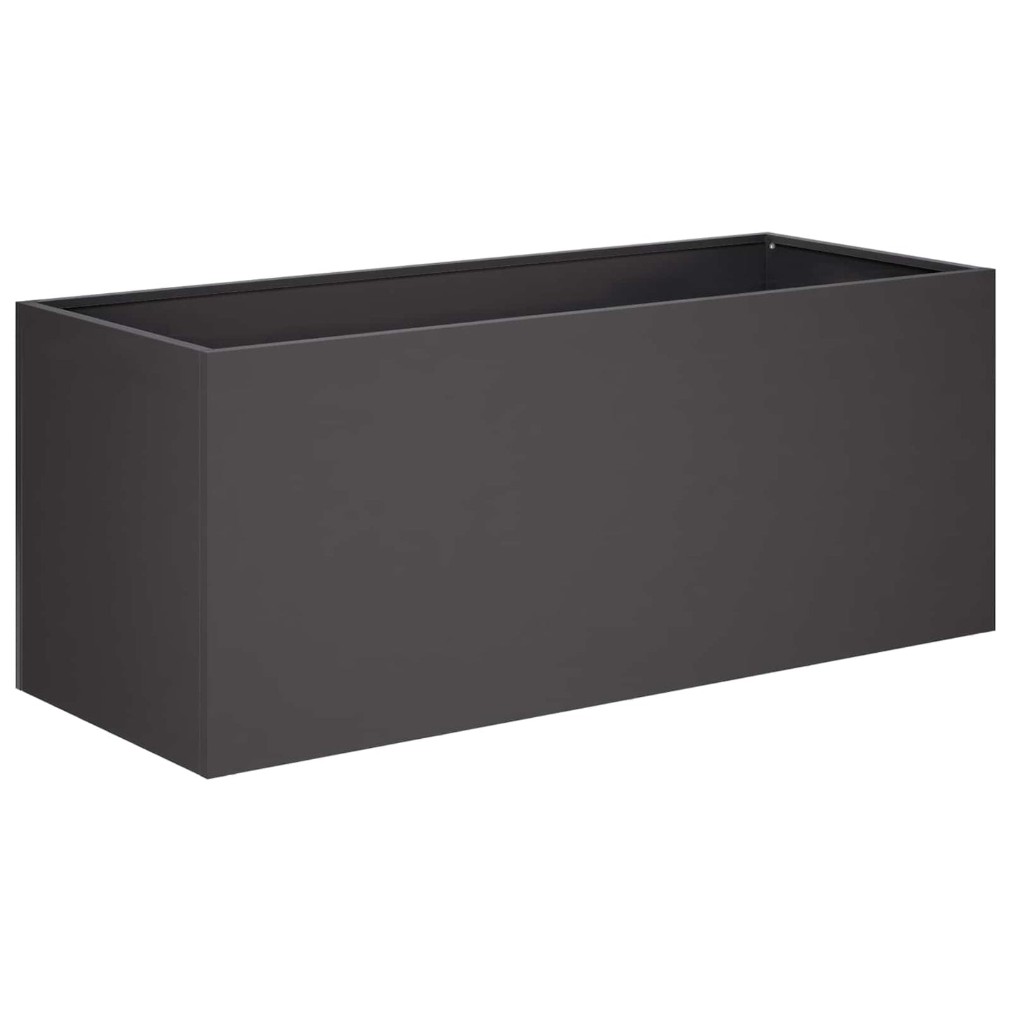 Garden Planter 2 pcs Black 80 x 40 x 40 cm Cold-rolled Steel