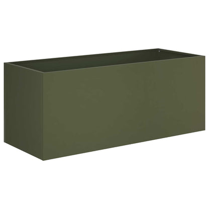 Garden Planter 2 pcs Olive Green 80 x 40 x 40 cm