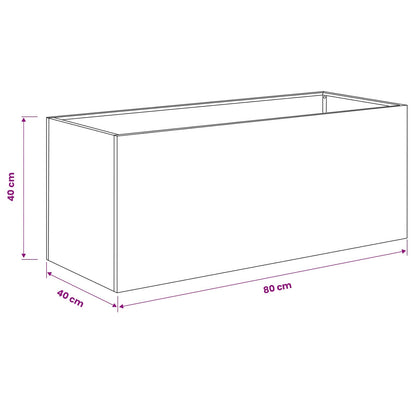 Garden Planter 2 pcs Olive Green 80 x 40 x 40 cm