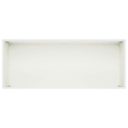 Garden Planter White 100 x 40 x 40 cm Cold-rolled Steel