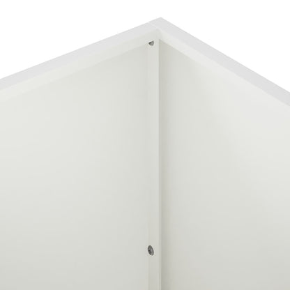 Garden Planter 2 pcs White 100 x 40 x 40 cm Cold-rolled Steel