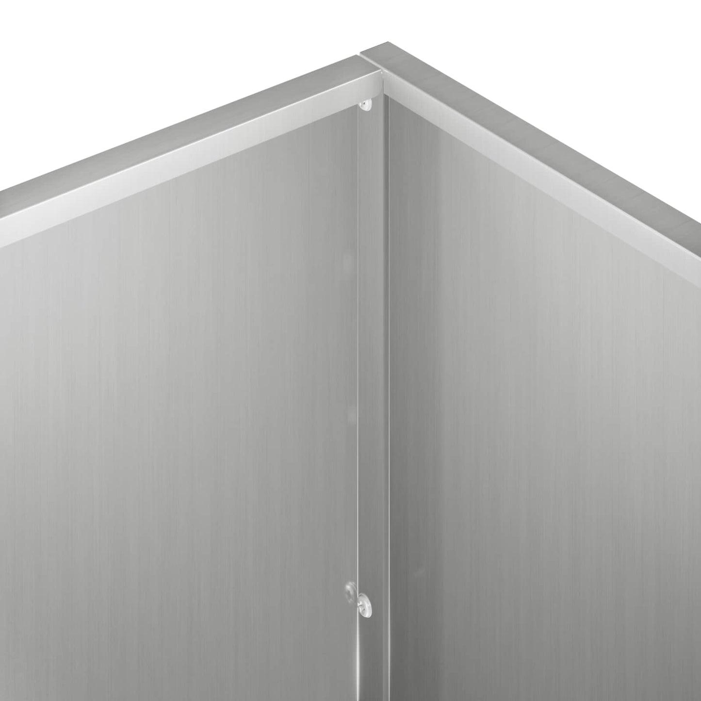 Garden Planter 2 pcs Silver 100 x 40 x 40 cm Galvanised Steel