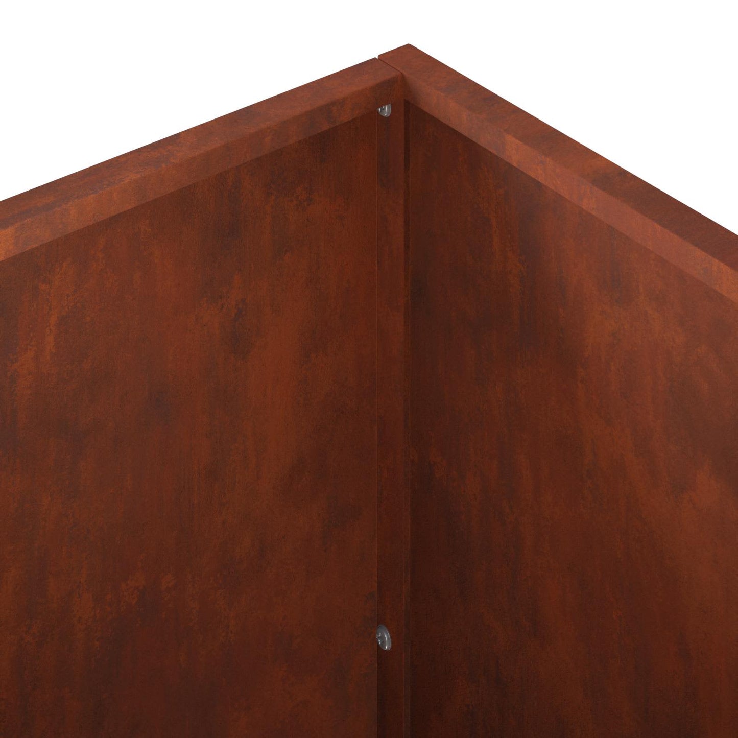 Garden Planter 2 pcs Rusty 100 x 40 x 40 cm Weathering Steel