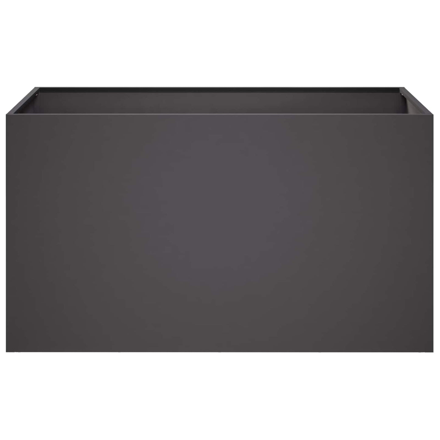 Garden Planter 2 pcs Black 80 x 50 x 50 cm Cold-rolled Steel
