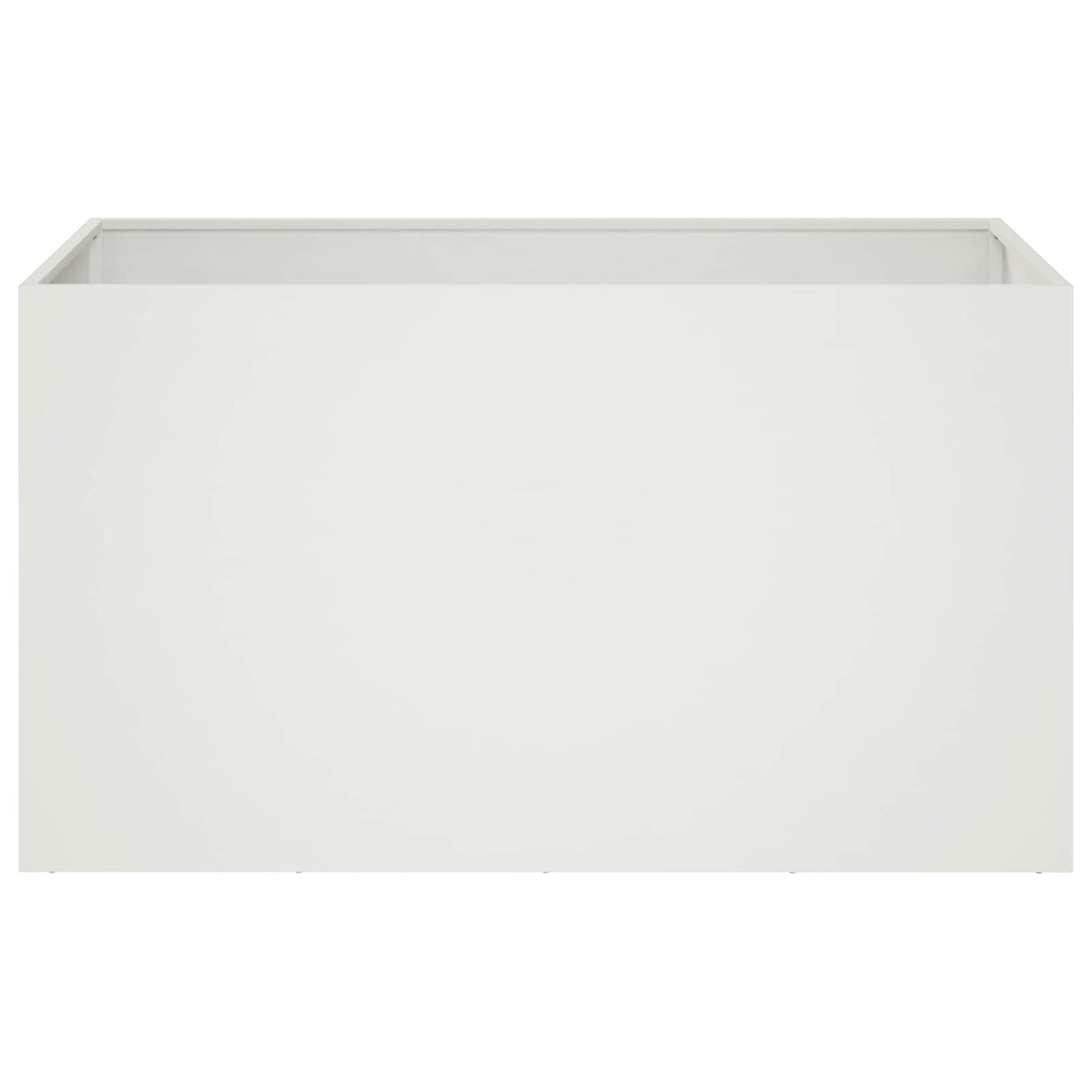 Garden Planter White 80 x 50 x 50 cm Cold-rolled Steel