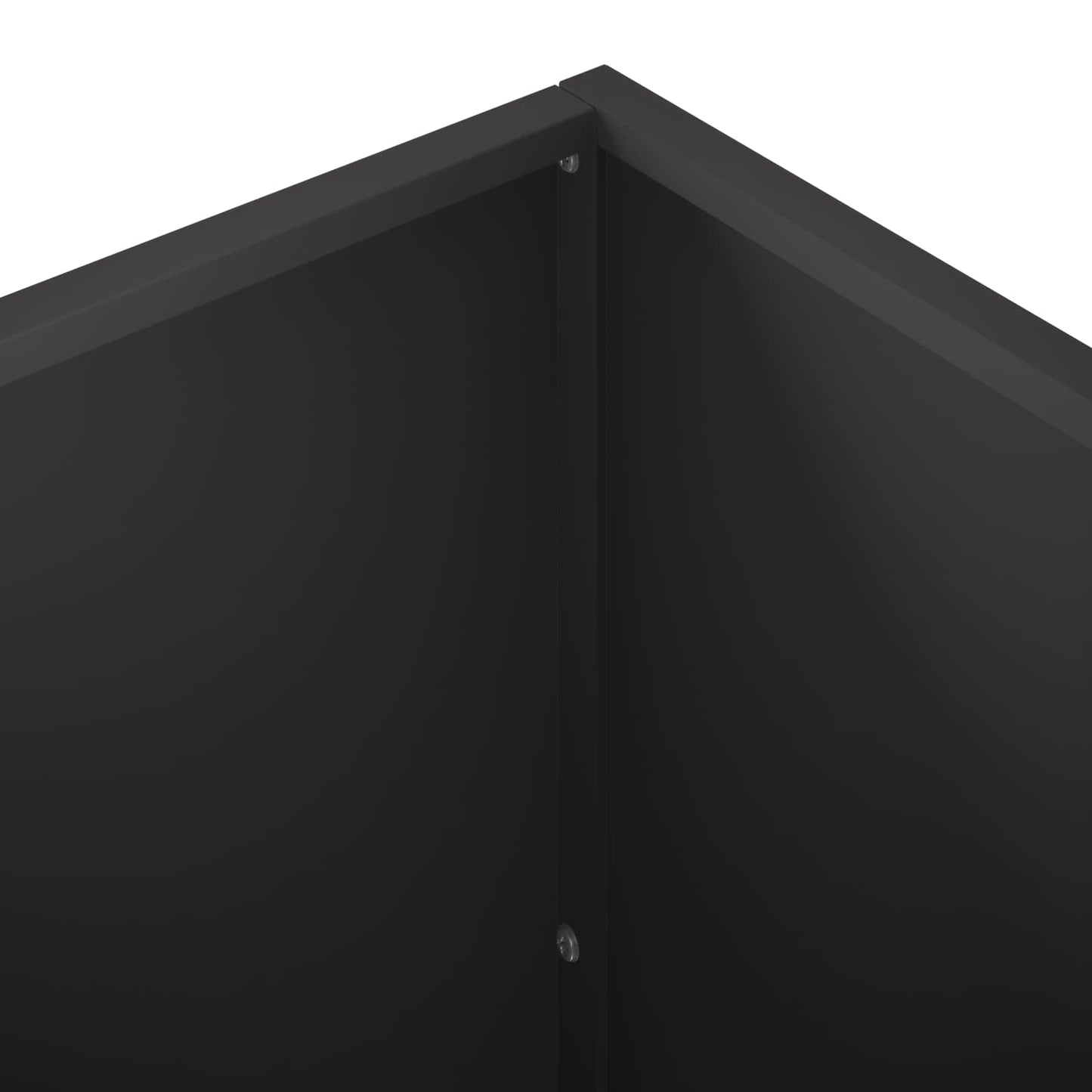 Garden Planter 2 pcs Black 100 x 50 x 50 cm Cold-rolled Steel