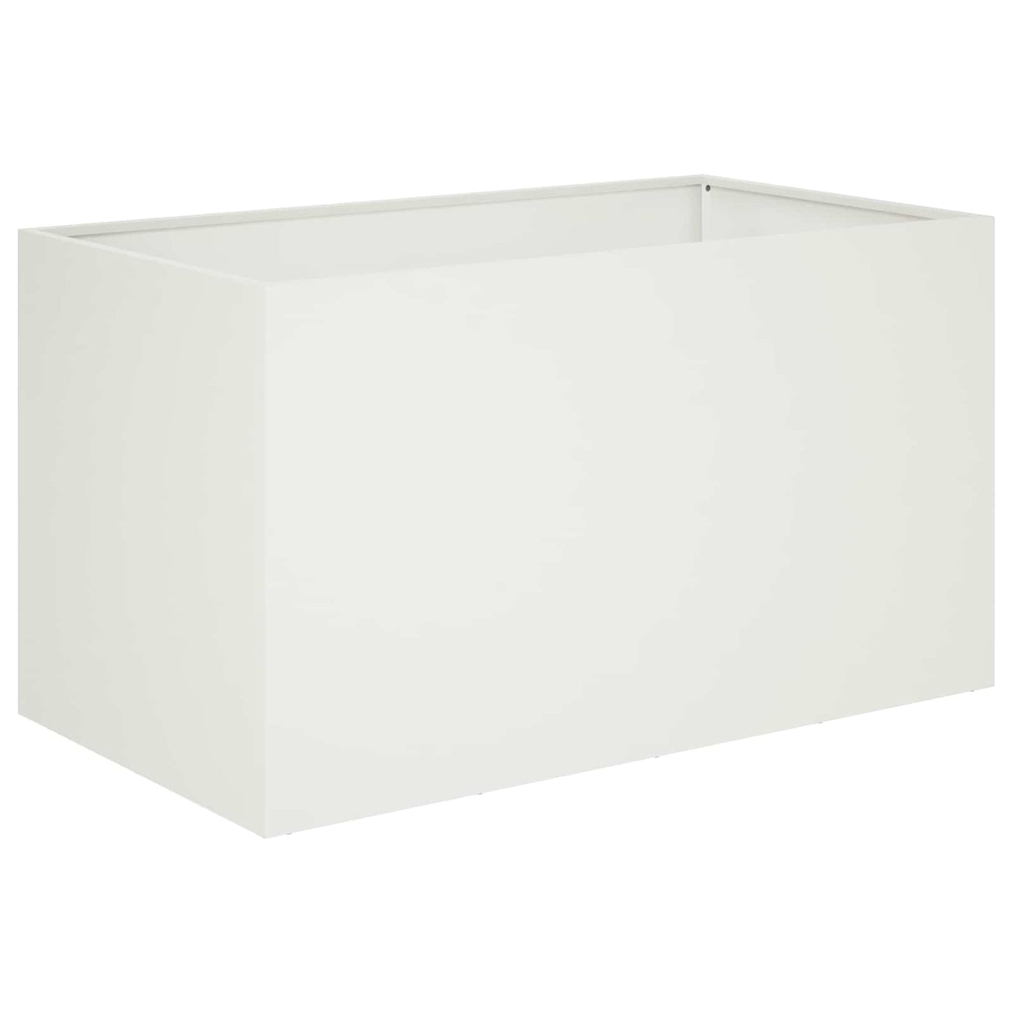 Garden Planter White 100 x 50 x 50 cm Cold-rolled Steel