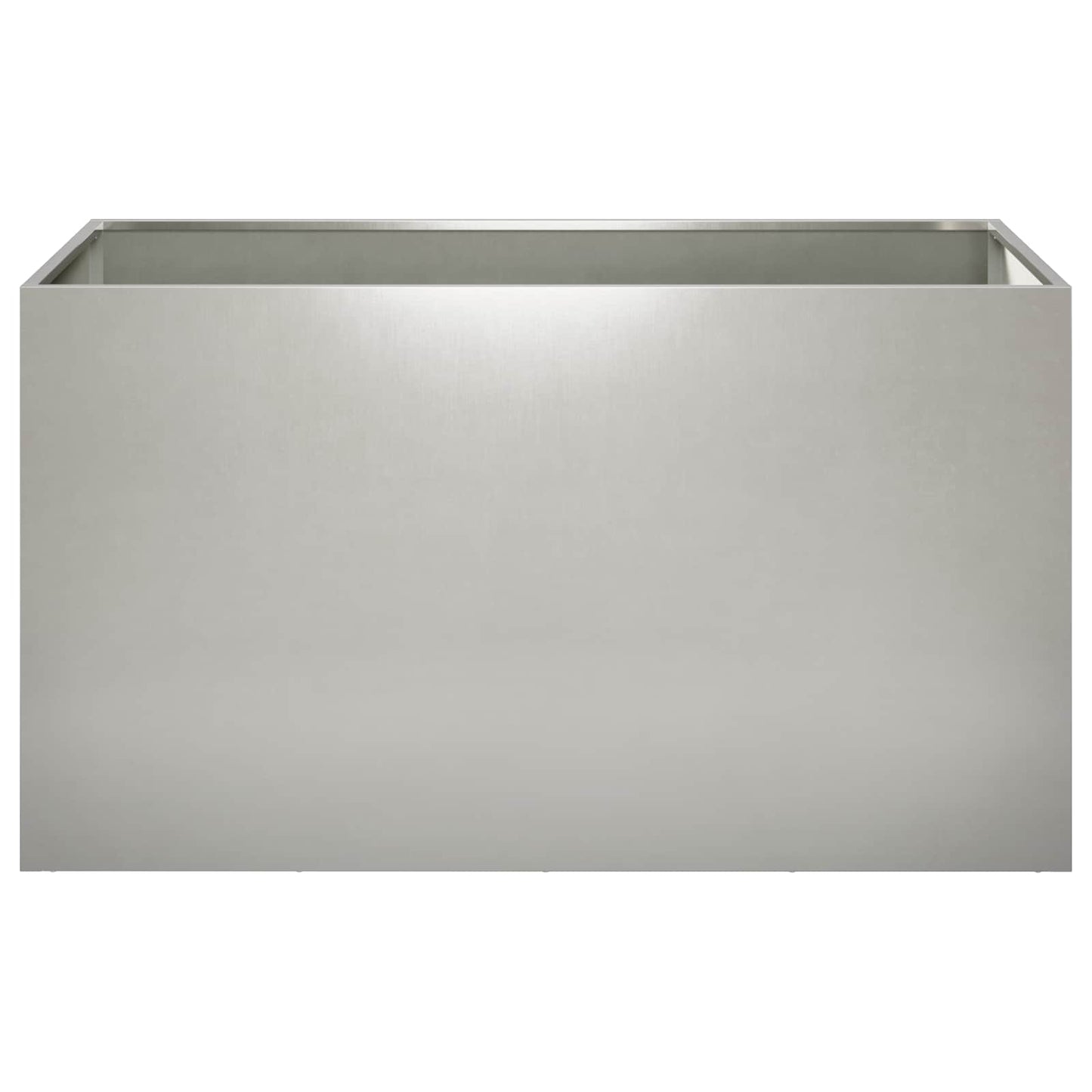 Garden Planter Silver 100 x 50 x 50 cm Stainless Steel