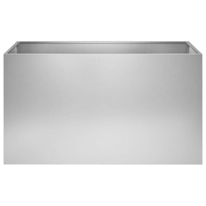 Garden Planter Silver 100 x 50 x 50 cm Galvanised Steel