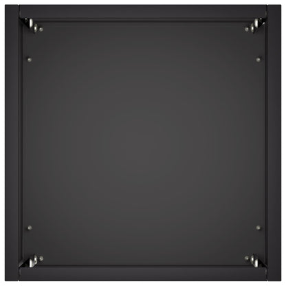 Garden Planter 2 pcs Black 20 x 20 x 40 cm Cold-rolled Steel