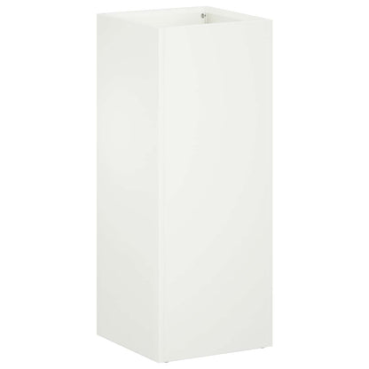 Garden Planter White 20 x 20 x 40 cm Cold-rolled Steel
