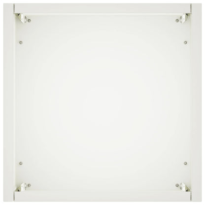 Garden Planter 2 pcs White 20 x 20 x 40 cm Cold-rolled Steel