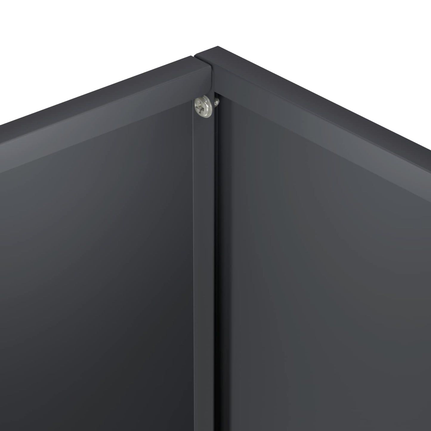 Garden Planter Anthracite 20 x 20 x 40 cm Cold-rolled Steel