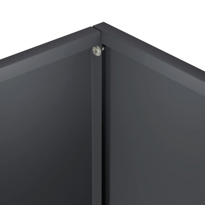 Garden Planter Anthracite 20 x 20 x 40 cm Cold-rolled Steel