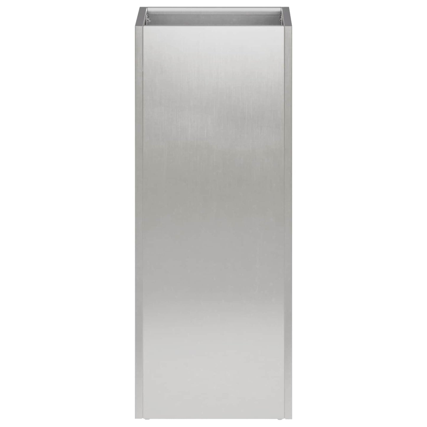Garden Planter Silver 20 x 20 x 40 cm Stainless Steel