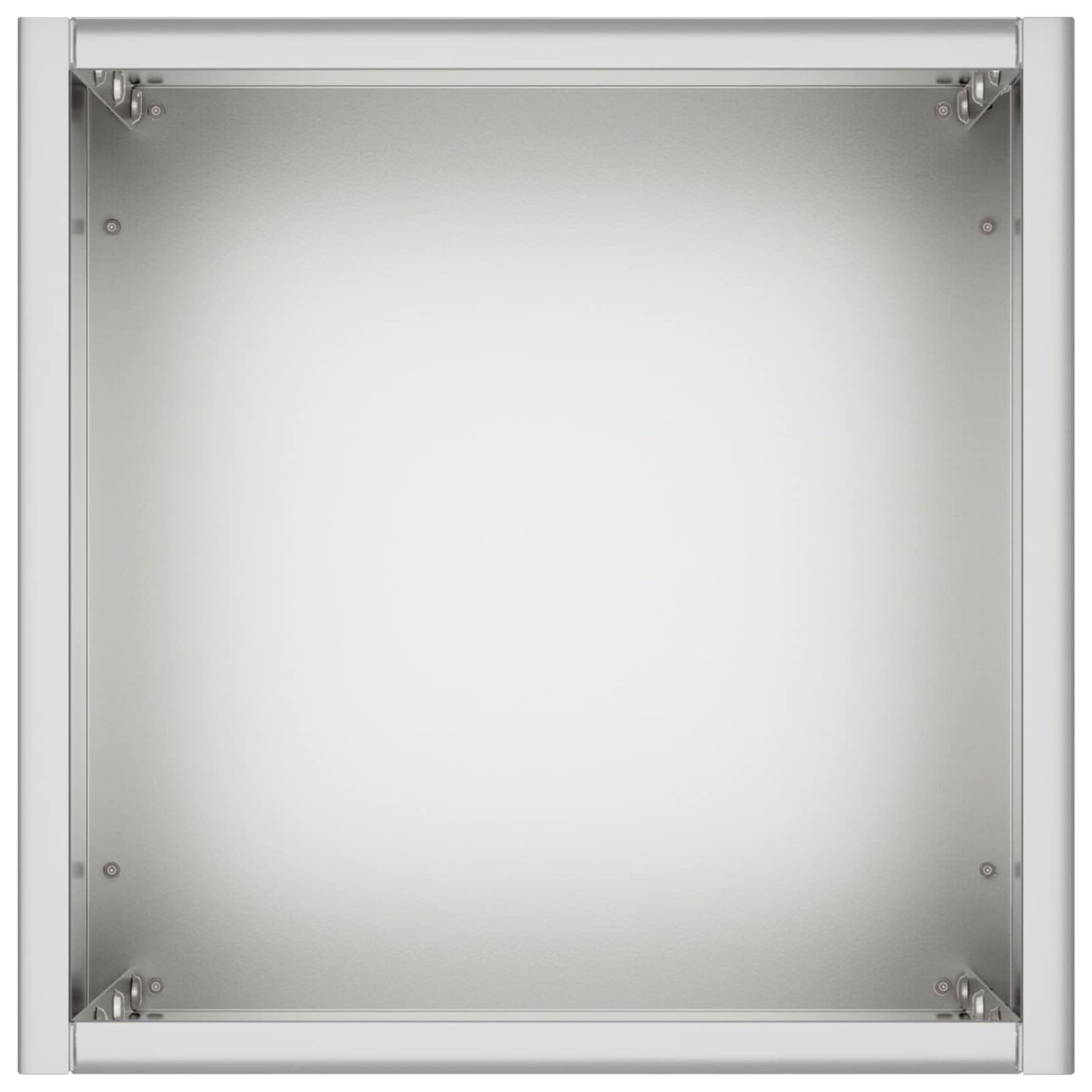 Garden Planter Silver 20 x 20 x 40 cm Galvanised Steel
