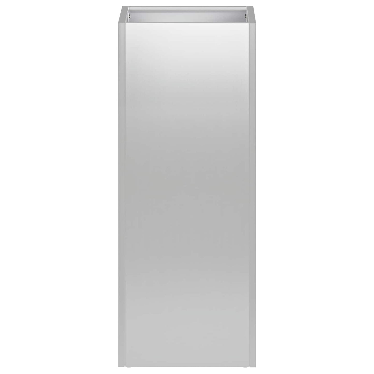 Garden Planter 2 pcs Silver 20 x 20 x 40 cm Galvanised Steel