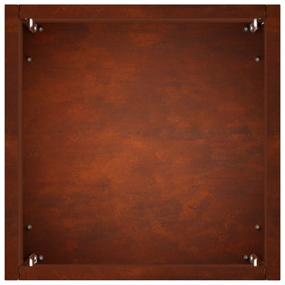 Garden Planter Rusty 20 x 20 x 40 cm Weathering Steel