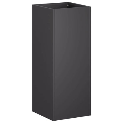 Garden Planter Black 20 x 20 x 50 cm Cold-rolled Steel