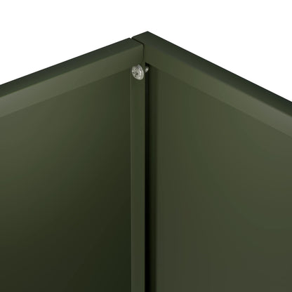 Garden Planter Olive Green 20 x 20 x 50 cm Cold-rolled Steel