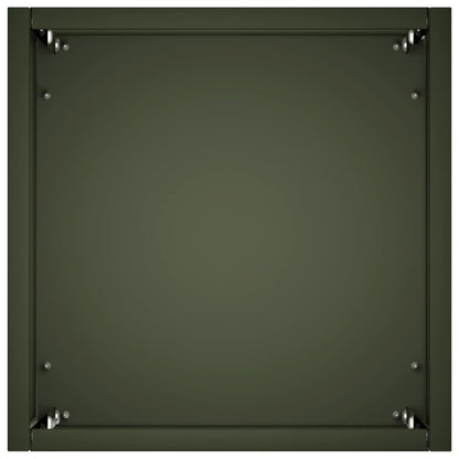 Garden Planter Olive Green 20 x 20 x 50 cm Cold-rolled Steel