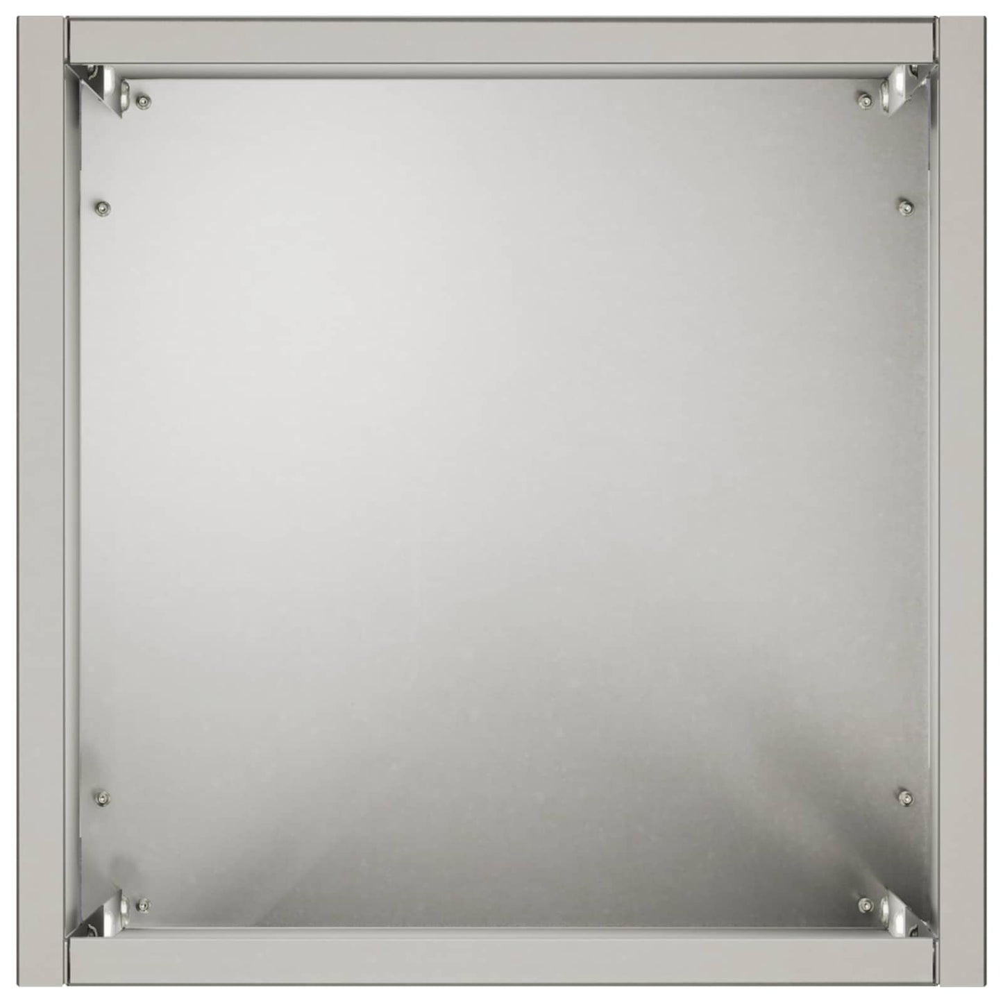Garden Planter Silver 20 x 20 x 50 cm Stainless Steel