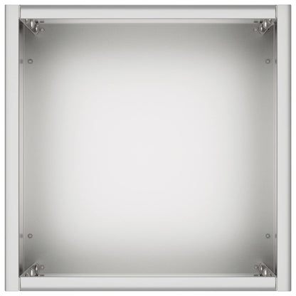 Garden Planter 2 pcs Silver 20 x 20 x 50 cm Galvanised Steel