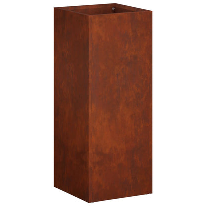 Garden Planter 2 pcs Rusty 20 x 20 x 50 cm Weathering Steel