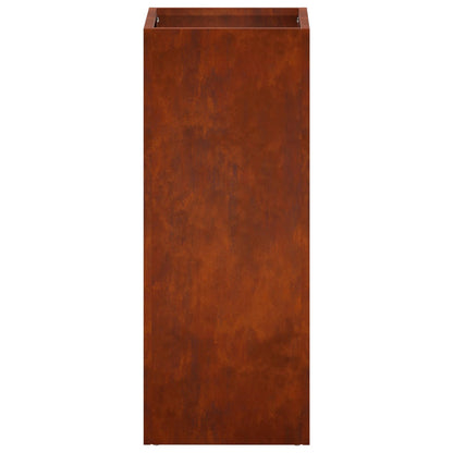 Garden Planter 2 pcs Rusty 20 x 20 x 50 cm Weathering Steel