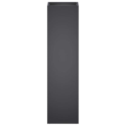 Garden Planter Black 20 x 20 x 75 cm Cold-rolled Steel