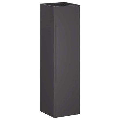 Garden Planter 2 pcs Black 20 x 20 x 75 cm Cold-rolled Steel