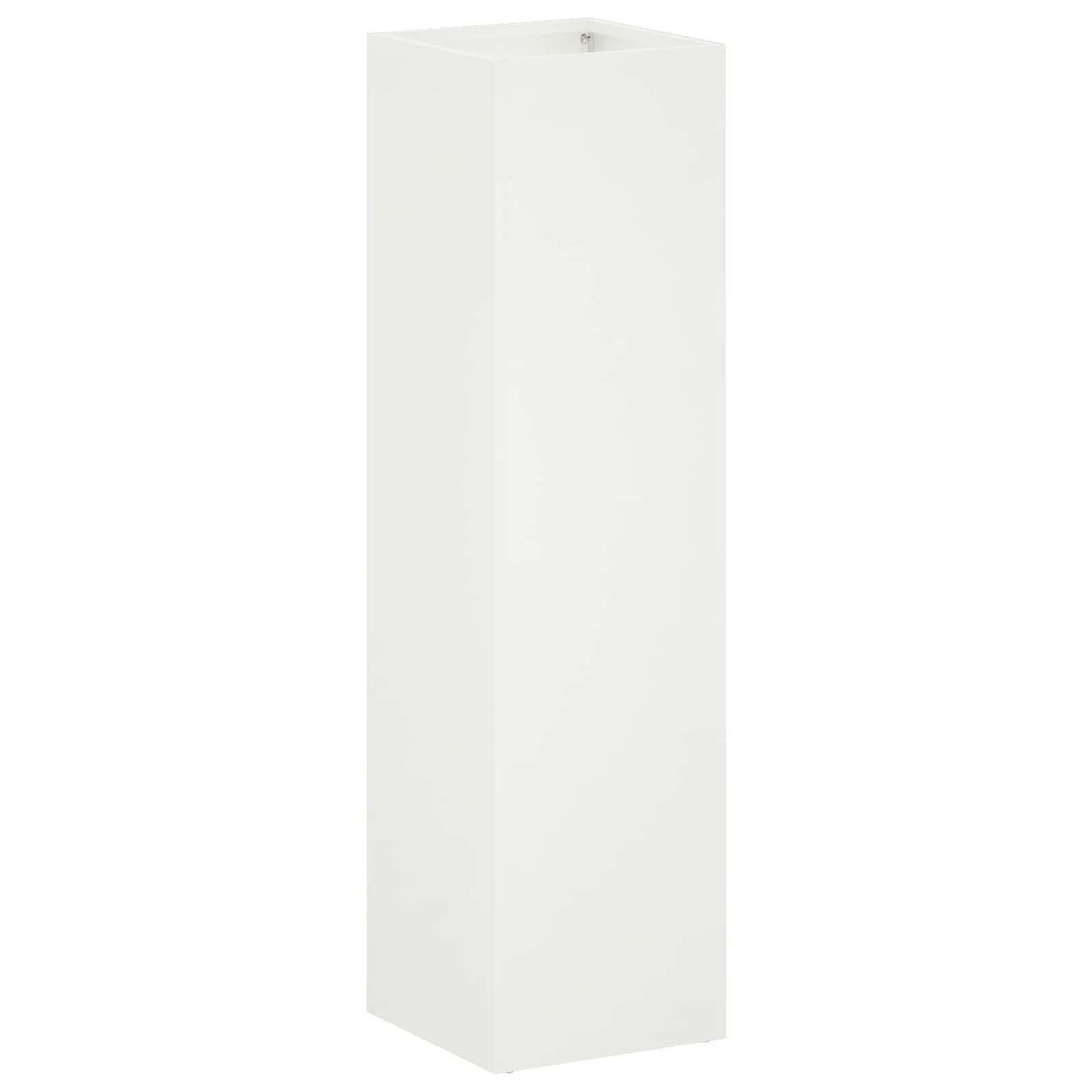Garden Planter 2 pcs White 20 x 20 x 75 cm Cold-rolled Steel