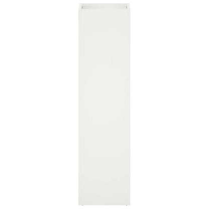 Garden Planter 2 pcs White 20 x 20 x 75 cm Cold-rolled Steel