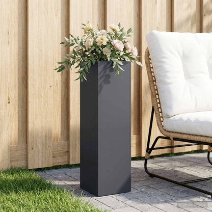 Garden Planter Anthracite 20 x 20 x 75 cm Cold-rolled Steel