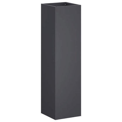 Garden Planter Anthracite 20 x 20 x 75 cm Cold-rolled Steel