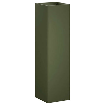 Garden Planter Olive Green 20 x 20 x 75 cm Cold-rolled Steel