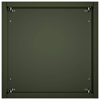 Garden Planter Olive Green 20 x 20 x 75 cm Cold-rolled Steel