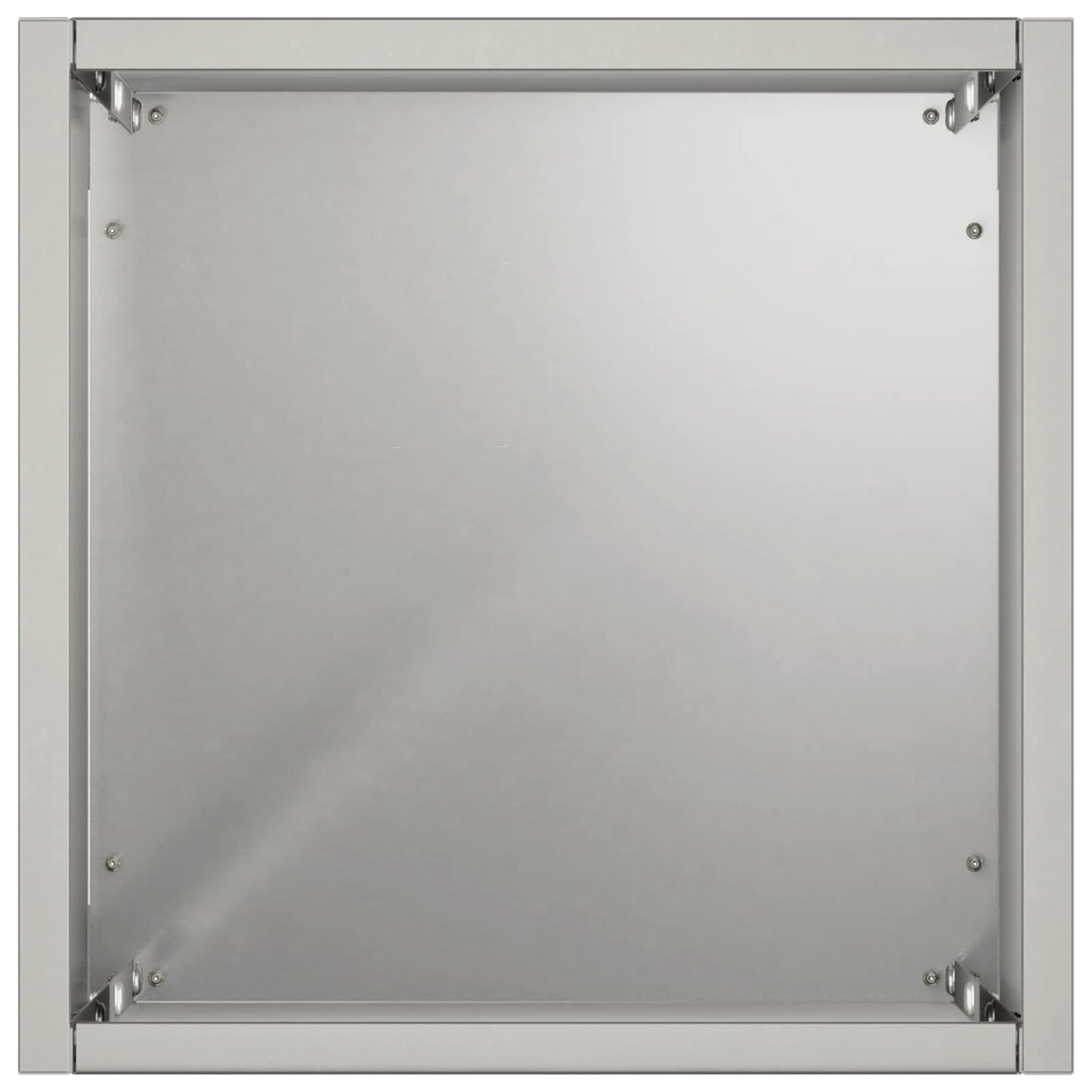 Garden Planter Silver 20 x 20 x 75 cm Stainless Steel