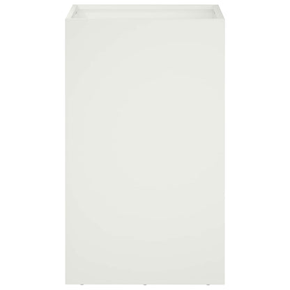 Garden Planter White 30 x 30 x 40 cm Cold-rolled Steel