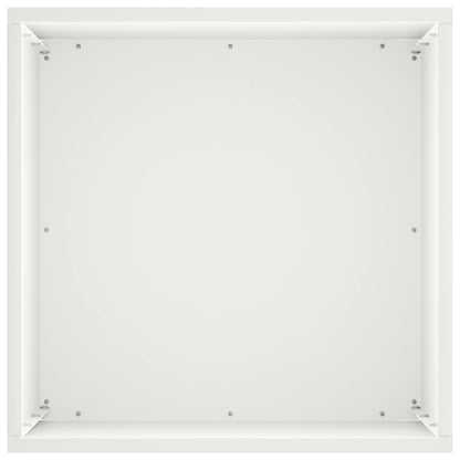 Garden Planter 2 pcs White 30 x 30 x 40 cm Cold-rolled Steel