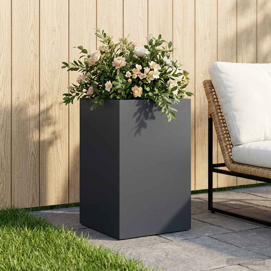 Garden Planter Anthracite 30 x 30 x 40 cm Cold-rolled Steel